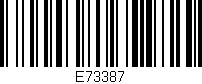 Código de barras (EAN, GTIN, SKU, ISBN): 'E73387'
