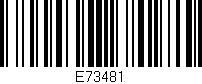 Código de barras (EAN, GTIN, SKU, ISBN): 'E73481'