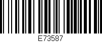 Código de barras (EAN, GTIN, SKU, ISBN): 'E73587'