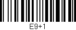 Código de barras (EAN, GTIN, SKU, ISBN): 'E9+1'