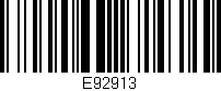 Código de barras (EAN, GTIN, SKU, ISBN): 'E92913'
