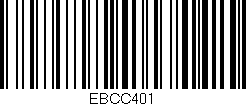 Código de barras (EAN, GTIN, SKU, ISBN): 'EBCC401'