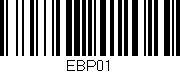 Código de barras (EAN, GTIN, SKU, ISBN): 'EBP01'