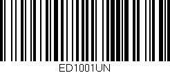 Código de barras (EAN, GTIN, SKU, ISBN): 'ED1001UN'