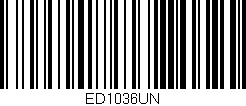 Código de barras (EAN, GTIN, SKU, ISBN): 'ED1036UN'