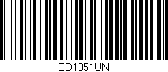 Código de barras (EAN, GTIN, SKU, ISBN): 'ED1051UN'