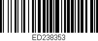 Código de barras (EAN, GTIN, SKU, ISBN): 'ED238353'