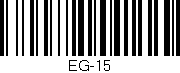 Código de barras (EAN, GTIN, SKU, ISBN): 'EG-15'