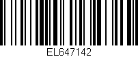 Código de barras (EAN, GTIN, SKU, ISBN): 'EL647142'