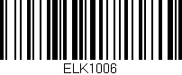 Código de barras (EAN, GTIN, SKU, ISBN): 'ELK1006'