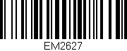 Código de barras (EAN, GTIN, SKU, ISBN): 'EM2627'