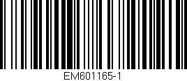 Código de barras (EAN, GTIN, SKU, ISBN): 'EM601165-1'