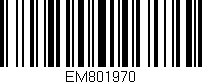 Código de barras (EAN, GTIN, SKU, ISBN): 'EM801970'