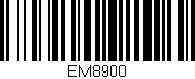 Código de barras (EAN, GTIN, SKU, ISBN): 'EM8900'