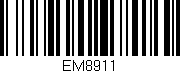 Código de barras (EAN, GTIN, SKU, ISBN): 'EM8911'