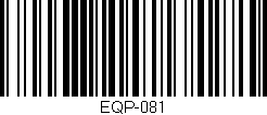 Código de barras (EAN, GTIN, SKU, ISBN): 'EQP-081'