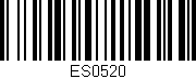 Código de barras (EAN, GTIN, SKU, ISBN): 'ES0520'
