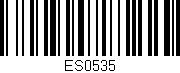 Código de barras (EAN, GTIN, SKU, ISBN): 'ES0535'