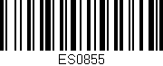 Código de barras (EAN, GTIN, SKU, ISBN): 'ES0855'