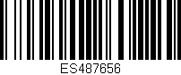 Código de barras (EAN, GTIN, SKU, ISBN): 'ES487656'