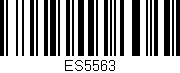 Código de barras (EAN, GTIN, SKU, ISBN): 'ES5563'