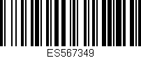 Código de barras (EAN, GTIN, SKU, ISBN): 'ES567349'