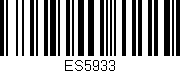 Código de barras (EAN, GTIN, SKU, ISBN): 'ES5933'