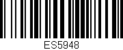 Código de barras (EAN, GTIN, SKU, ISBN): 'ES5948'