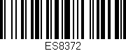 Código de barras (EAN, GTIN, SKU, ISBN): 'ES8372'