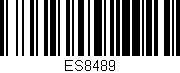 Código de barras (EAN, GTIN, SKU, ISBN): 'ES8489'