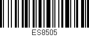 Código de barras (EAN, GTIN, SKU, ISBN): 'ES8505'