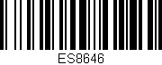 Código de barras (EAN, GTIN, SKU, ISBN): 'ES8646'