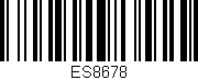 Código de barras (EAN, GTIN, SKU, ISBN): 'ES8678'