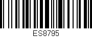 Código de barras (EAN, GTIN, SKU, ISBN): 'ES8795'