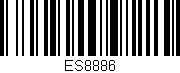 Código de barras (EAN, GTIN, SKU, ISBN): 'ES8886'