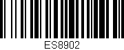 Código de barras (EAN, GTIN, SKU, ISBN): 'ES8902'
