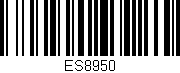 Código de barras (EAN, GTIN, SKU, ISBN): 'ES8950'