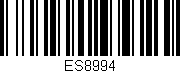 Código de barras (EAN, GTIN, SKU, ISBN): 'ES8994'