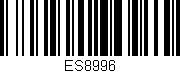 Código de barras (EAN, GTIN, SKU, ISBN): 'ES8996'