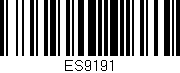 Código de barras (EAN, GTIN, SKU, ISBN): 'ES9191'