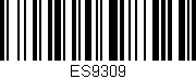 Código de barras (EAN, GTIN, SKU, ISBN): 'ES9309'
