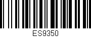 Código de barras (EAN, GTIN, SKU, ISBN): 'ES9350'