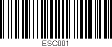 Código de barras (EAN, GTIN, SKU, ISBN): 'ESC001'