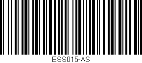 Código de barras (EAN, GTIN, SKU, ISBN): 'ESS015-AS'