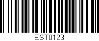 Código de barras (EAN, GTIN, SKU, ISBN): 'EST0123'