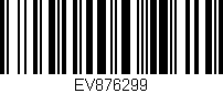 Código de barras (EAN, GTIN, SKU, ISBN): 'EV876299'