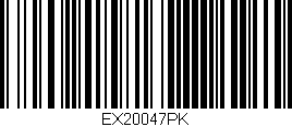 Código de barras (EAN, GTIN, SKU, ISBN): 'EX20047PK'