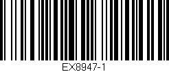 Código de barras (EAN, GTIN, SKU, ISBN): 'EX8947-1'