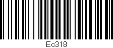 Código de barras (EAN, GTIN, SKU, ISBN): 'Ec318'