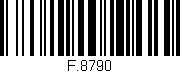 Código de barras (EAN, GTIN, SKU, ISBN): 'F.8790'